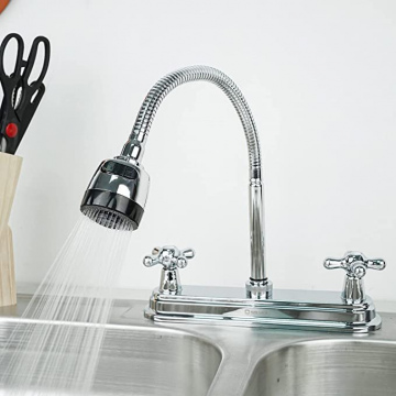 Chrome Flex Double Handle Faucet